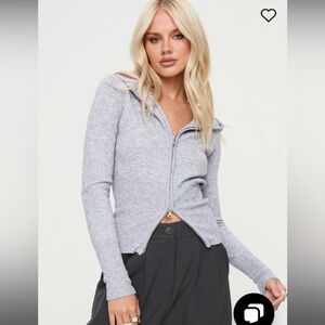 Princess Polly Elingford Zip-Up Sweater